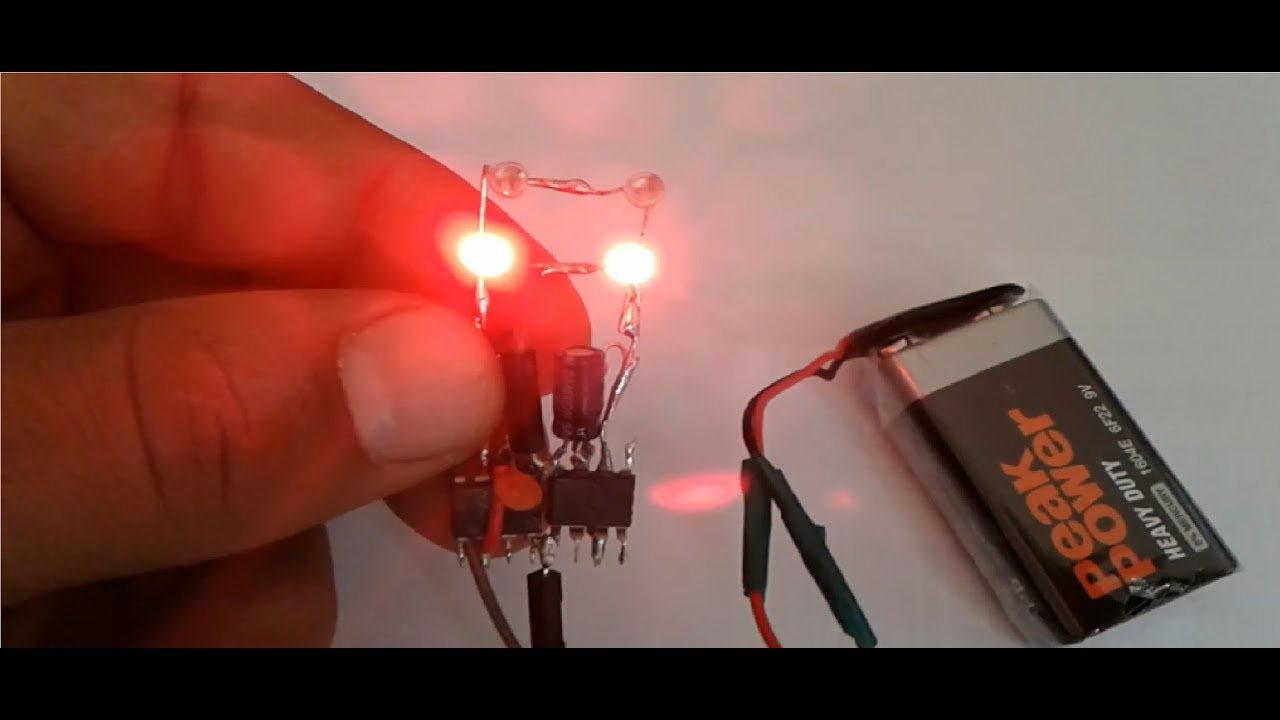 BASİT POLİS FLAŞÖR DEVRE 'Sİ - POLİCE LED FLASH 'ER CİRCUİT