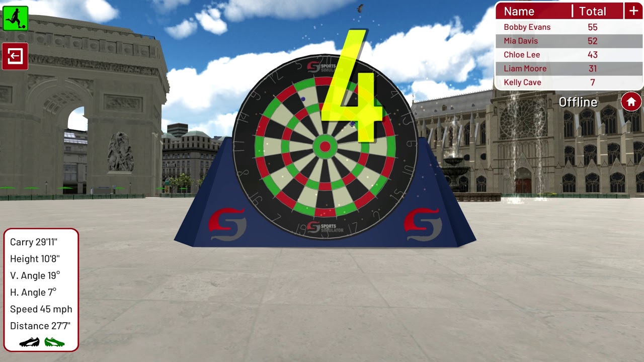 Football Environment Paris Dartboard