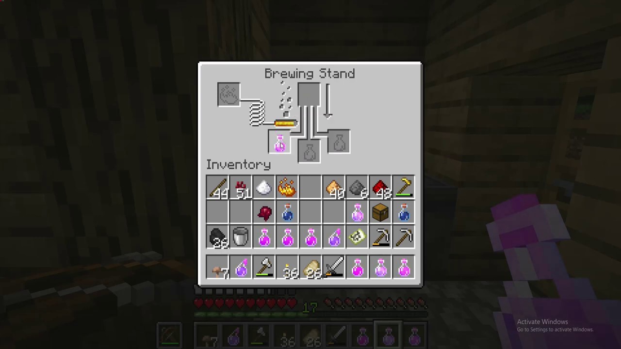 Minecraft Brewing Guide - All Potions!!! AND HOW TO BREW THEM