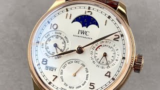 IWC Portugieser Perpetual Calendar IW5033-02 - 44mm Rose Gold Hands-On Watch Review