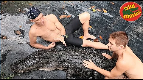 Casper the Alligator with Gator Boys Paul Bedard!