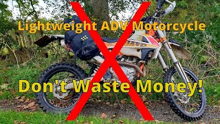 Building a Lightweight Adventure Motorcycle: Don't Waste Money screenshot 4