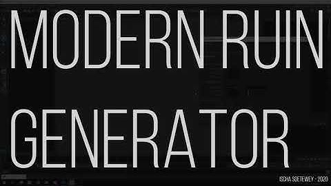Maya & Python: Ruin Generator Script