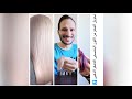تحويل الشعر من البنفسجي الي الاشقر الذهبي الفاتح جدا بدون ضرر للشعر 