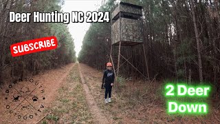 Deer Hunting NC 2024 | Gun Season | 2 Deer Down