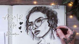 ASMR Art Relaxation Video | No Talking | Drawing Sketching Video for Relaxation and Sleep