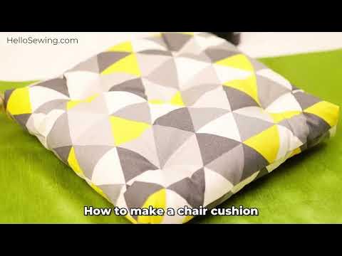 DIY Chair Сushion Using Pillowcase In 10 Minutes - How To Make Seat Pad  Dining Room - Easy And Cheap 