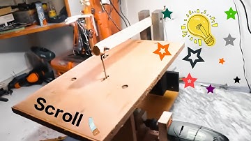How To Make a Table Scroll Saw Machine - Drill Powered Scroll Saw - Diy Scroll Saw
