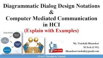 HCI 6.3 Diagrammatic Dialog Design Notations | Computer Mediated Communication