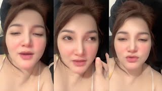 Sarah's spoiled moans while lying down, her smooth spill body makes you lose focus😍😍🥰