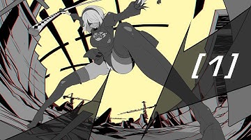 NieR Automata ^_^ [1] [crater] - City Ruins after attack of Goliath-class Enemy