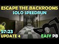 Escape the backrooms  solo speedrun update 4 5723