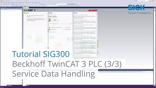 Tutorial SIG300 – Integrazione PLC Beckhoff TwinCAT 3 (3/3) – Gestione dei dati di servizio