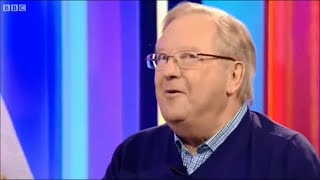 Tim Brooke-Taylor OBE sings one song to the tune of another (2014)