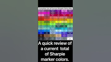 A Quick Review Of A Current Total Of Sharpie Markers