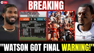 Browns Fans BEG Deshaun Watson To Walk Away After Disaster Opener — Coach Might Agree, Shedeur