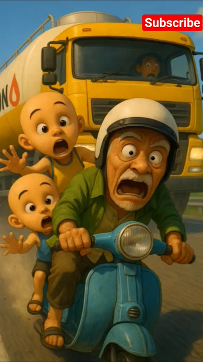 Atok Dalang Dan Upin Ipin Hampir DiTabrak Truk #upinipinselamanya #upinipin #shorts
