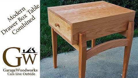 Modern Drawer Box Table Combined
