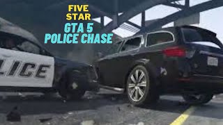 GTA 5 - Five Star Police Chase - Grand Theft Auto V Five Star Wanted Level - GTA V Police Escape