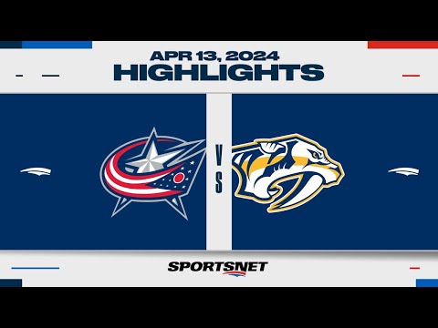 NHL Highlights | Blue Jackets vs. Predators - April 13, 2024