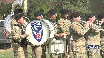 Maj. Gen. Brian Eifler bids farewell during JBER change of command ceremony