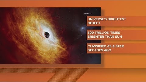 Brightest object in the universe may be quasar with fast-growing black hole at its heart