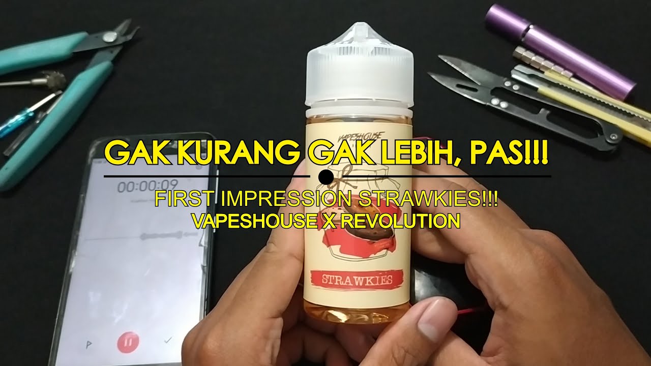 GAK KURANG GAK LEBIH, PAS!!! REVIEW STRAWKIES BY VAPESHOUSE X REVOLUTION