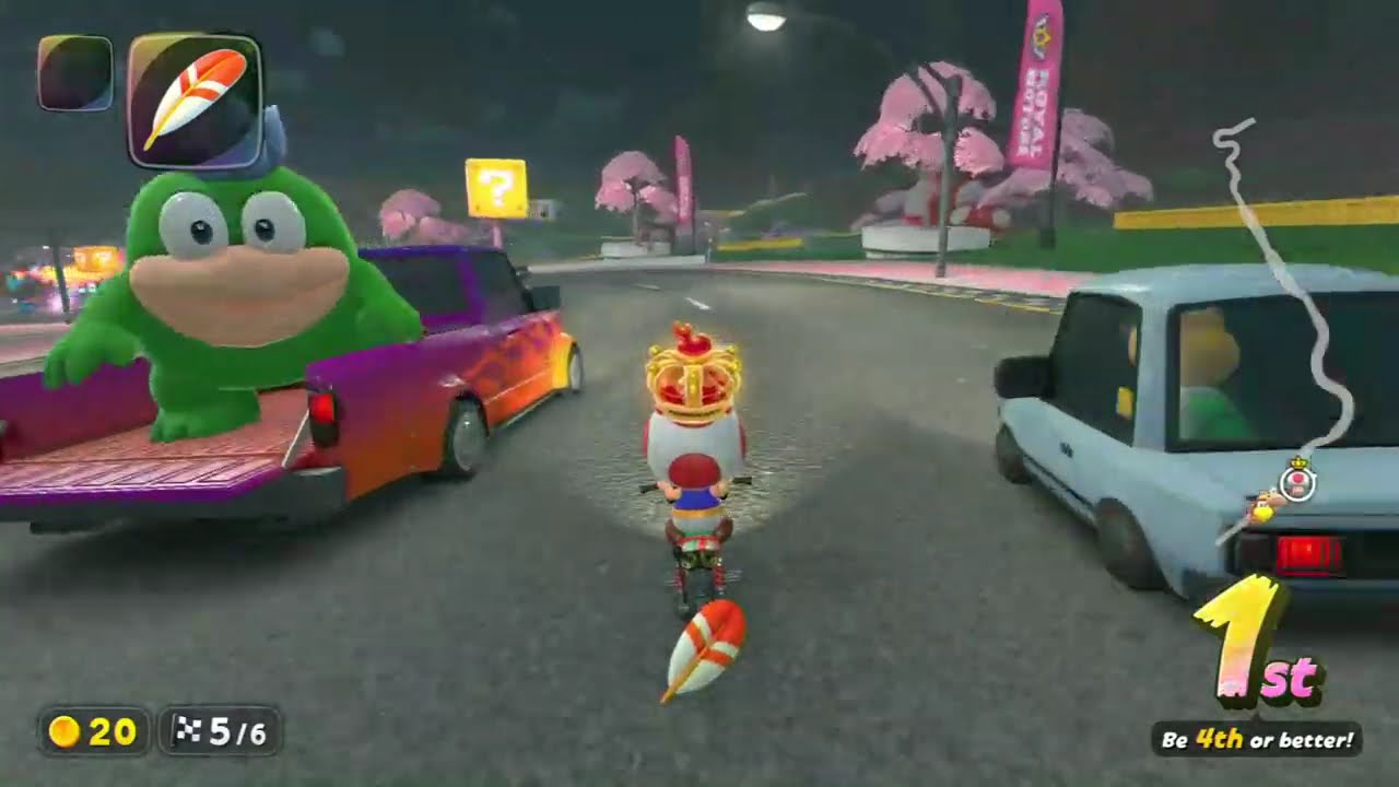 Mario Kart World }{ knockout tour }{ ice rally 50cc 3 stars