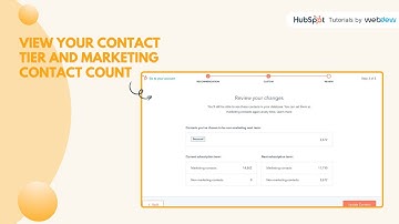 How to view your contact tier and marketing contact count in HubSpot.