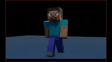 Minecraft Steve Walk Animation in Blender 2.83