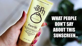 sun bum face cream spf 50 review