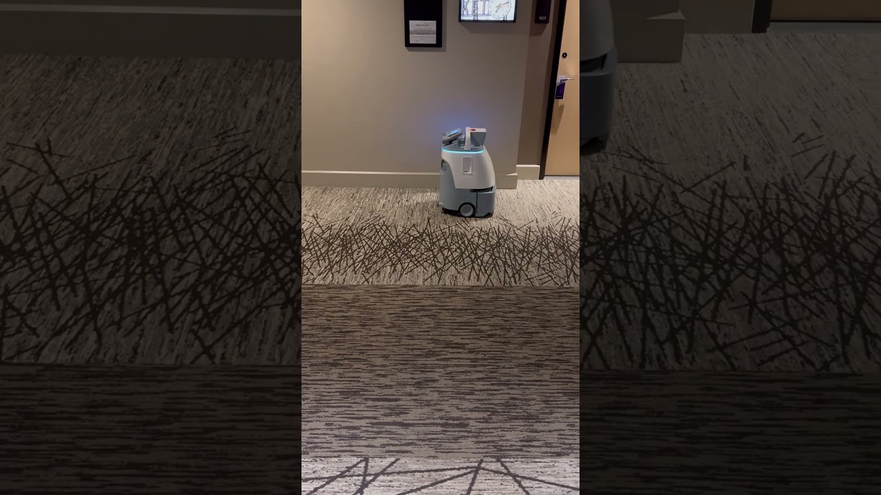 Robot vac/shampoo in the hotel