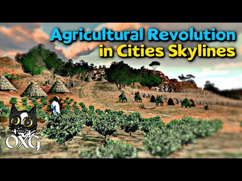 Cities Skylines || Creating a Neolithic Village with Agriculture || OXG Historic City w/ subtitles