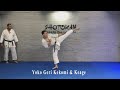 Shotokan Yoko Geri Kekomi and Keage Kiba Dachi