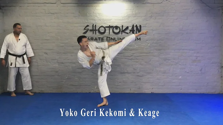 Shotokan Yoko Geri Kekomi and Keage Kiba Dachi