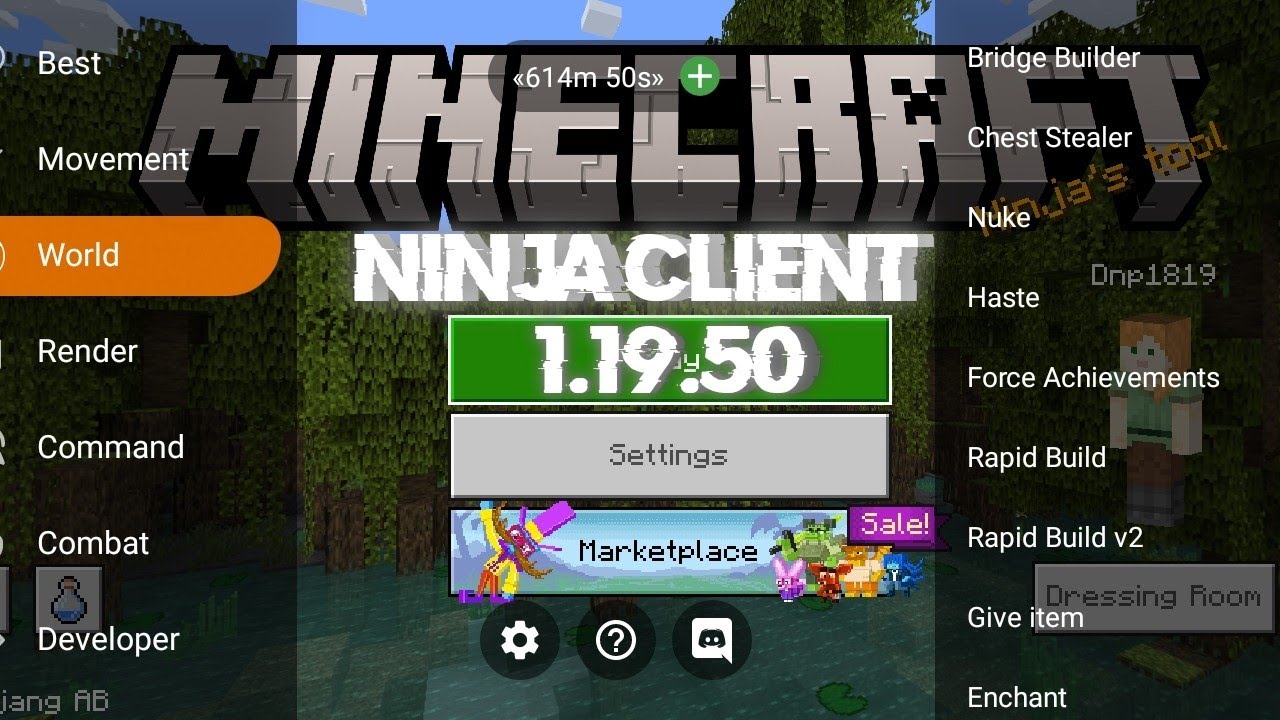 TOOLBOX 1.19.50 INFINITE PREMIUM | Ninja Client 1.19.50 Download| CRASH FIX