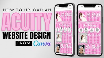 How Upload A Design From Canva to an Acuity Scheduling Site | GFXBYKENYEVA