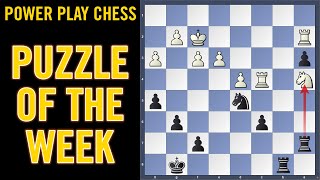 Chess puzzle of the week - Black to play | Stuart White - Frankie Badacsonyi | Scarborough 2023