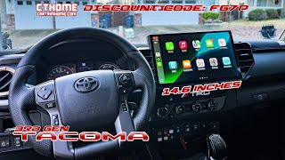CartrimHome C12 14.6 Screen Android Headunit in 3rd Gen Toyota Tacoma Install