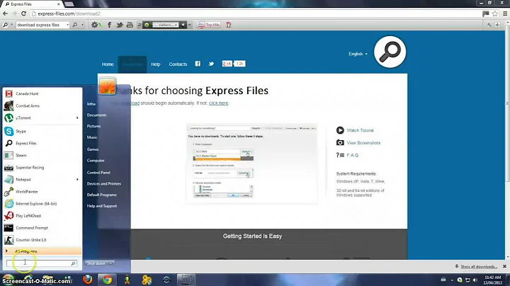 how to download express files