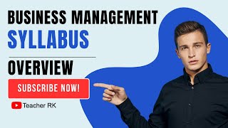 IB Business Management Syllabus Overview by Teacher RK 2024