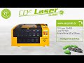 EAS CO2 Laser DL4030 Glas Rundgravur