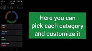 Letsfit app Activity options screenshot 5