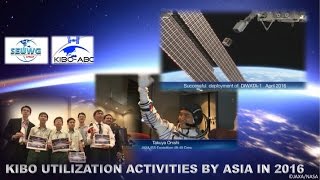 Celebrity Kibo utilization activities by Asian countries in 2016 Profile