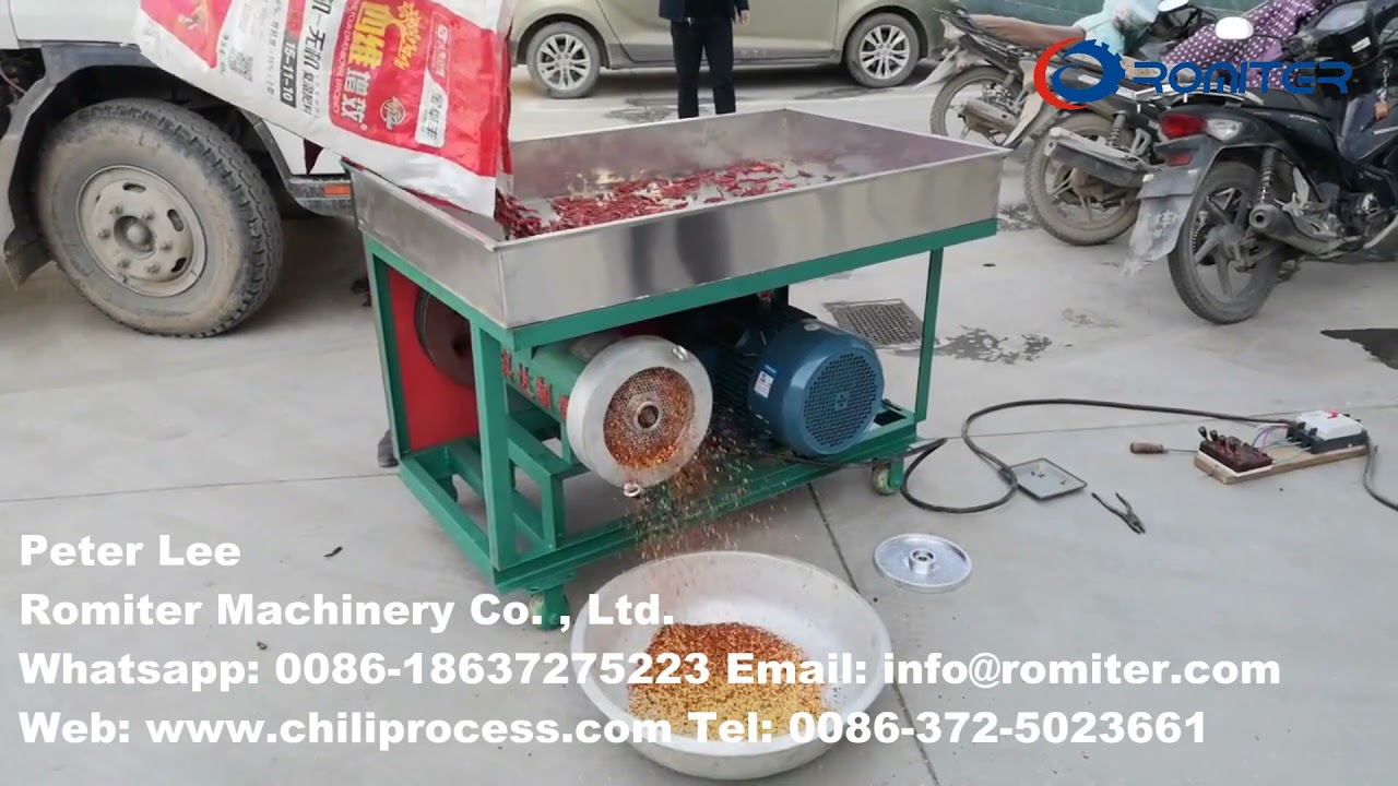 Automatic Chili Flakes Grinder Machine with Feeding Hopper YouTube