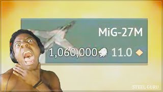 The LONGEST GRIND for MiG-27M 💀💀💀 UNIQUE moments at TOP TIERS