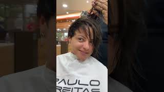 CABELO CURTO FEMININO | TENDÊNCIA DE CORTE PARA 2024 | PIXIE CUT COM FRANJA - #Shorts