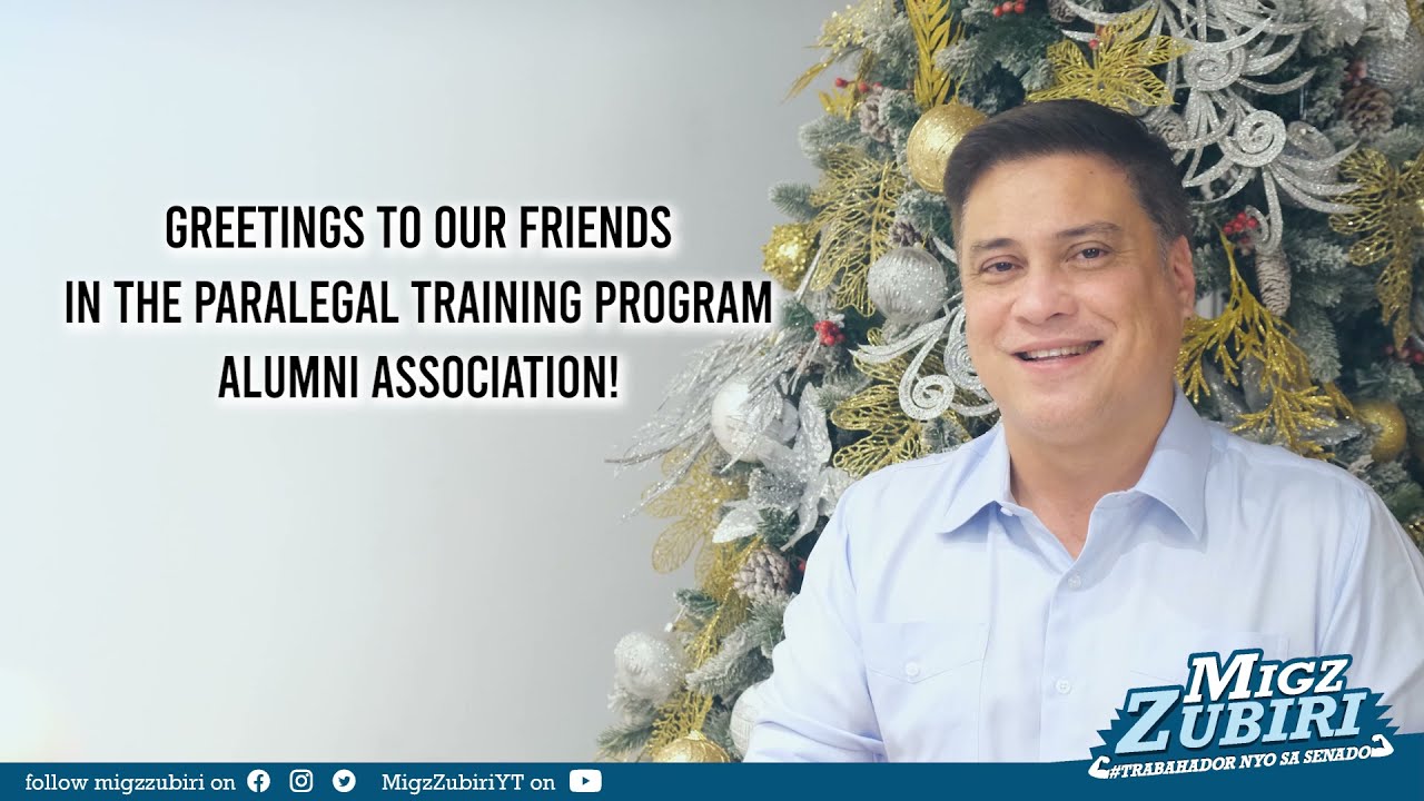 Greetings to the PTPAAI | Sen. Juan Miguel F. Zubiri