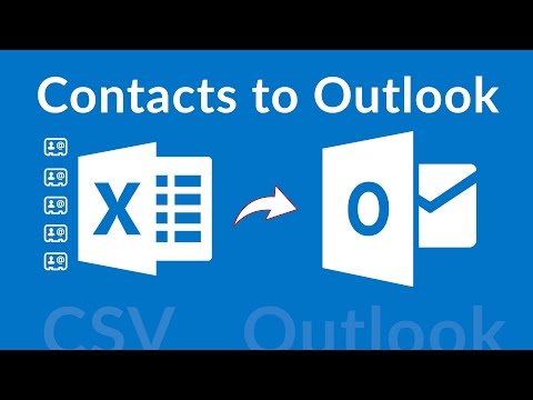 How to Import Contacts to Outlook Using CSV File