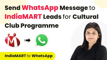 How to Send WhatsApp Message to IndiaMART Leads / Enquiries for Cultural Club Programme